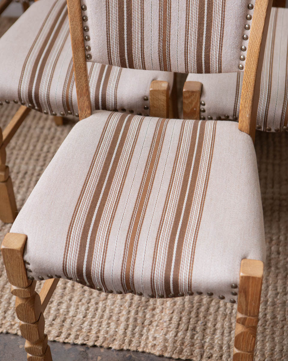 Danish Oak Dining Chairs - Set of 6 - Image 4