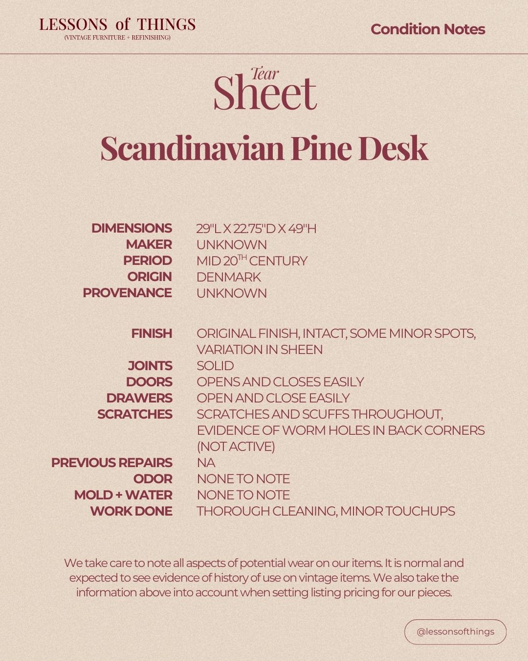 Scandinavian Pine Standing Desk - Image 2