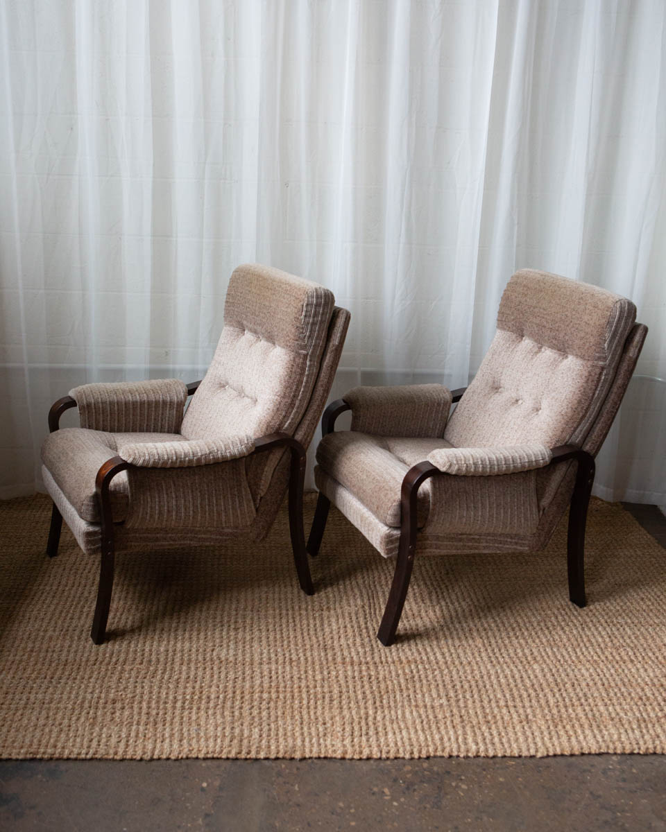Danish Beech Lounge Chairs - Image 15