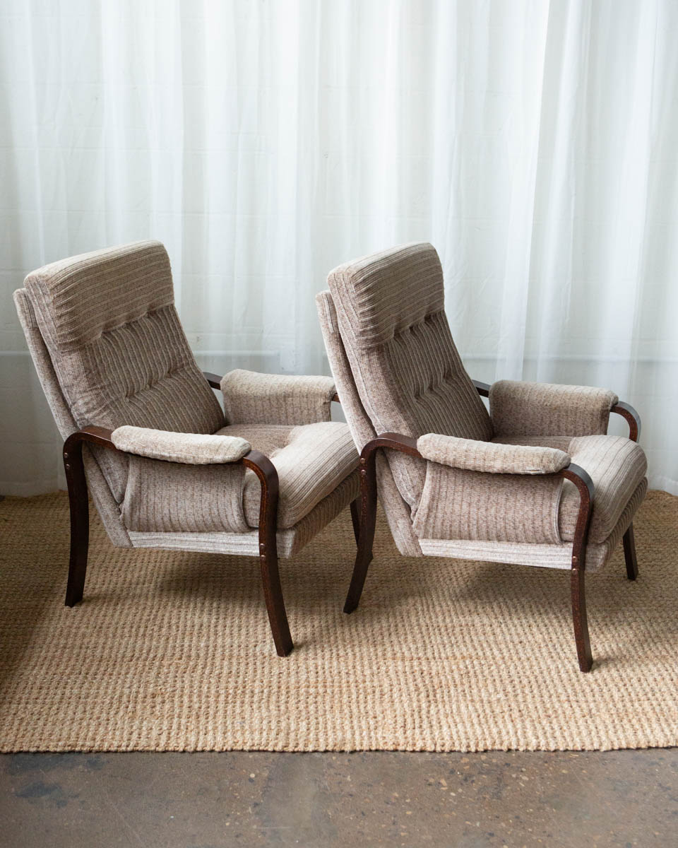 Danish Beech Lounge Chairs - Image 8