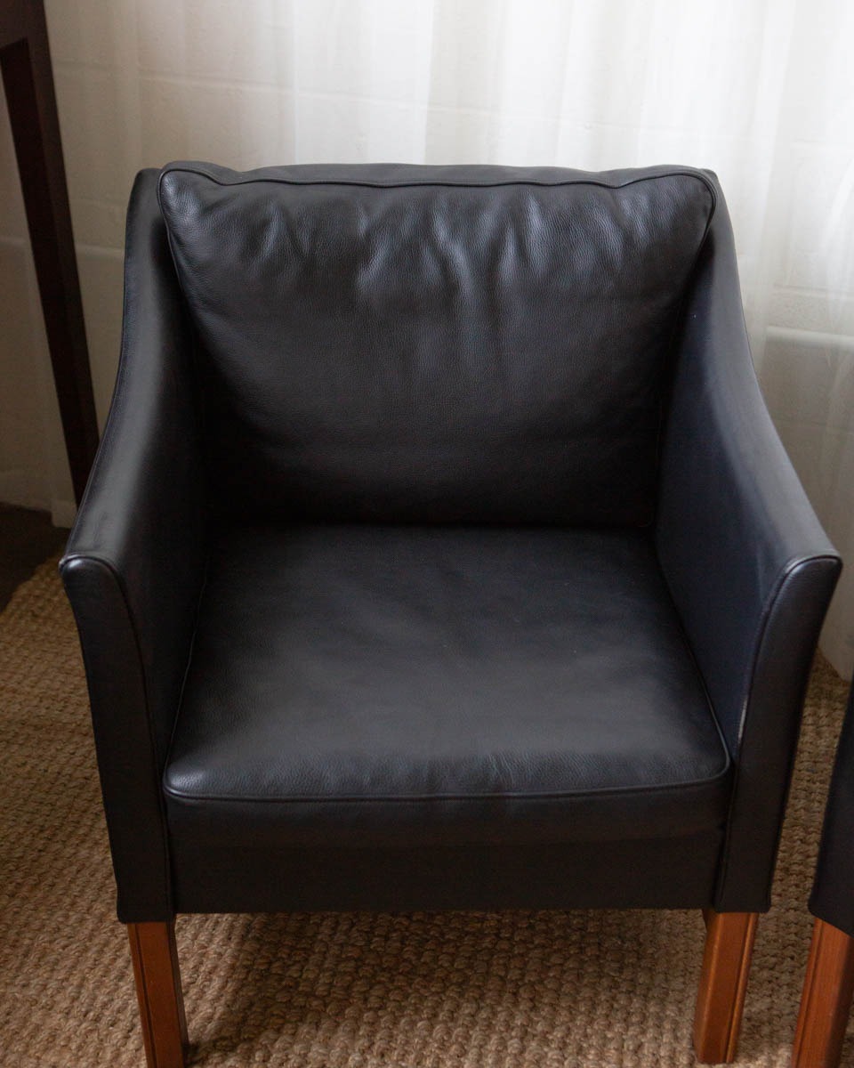 Skippers Møbler Leather Lounge Chairs - Image 14
