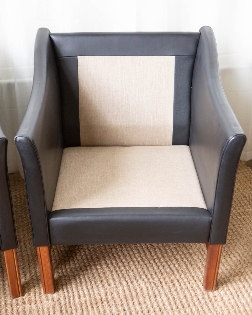 Skippers Møbler Leather Lounge Chairs - Image 12