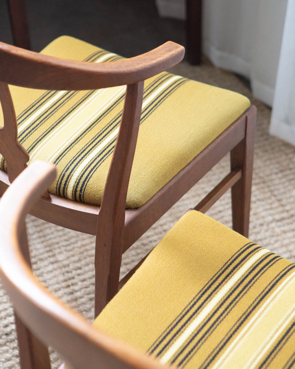 Danish Wood + Wool Dining Chairs - Image 14