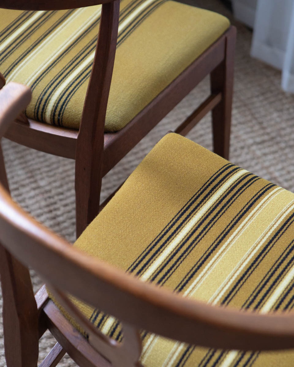 Danish Wood + Wool Dining Chairs - Image 15