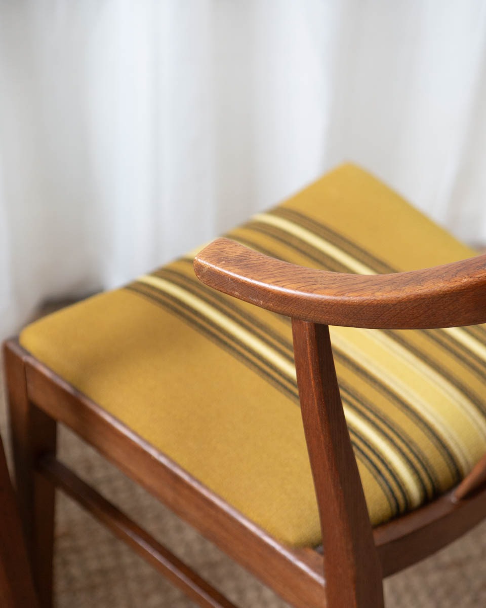 Danish Wood + Wool Dining Chairs - Image 16