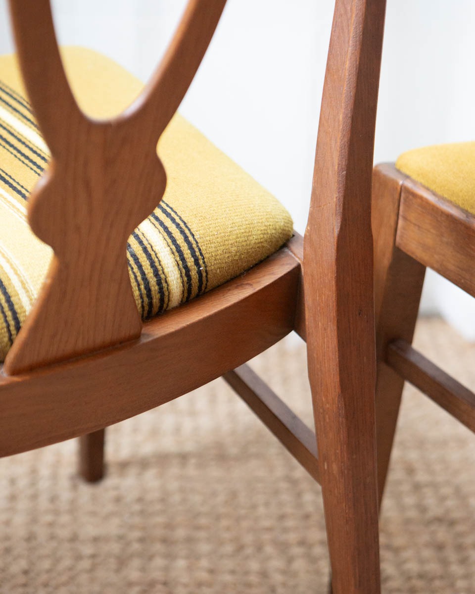 Danish Wood + Wool Dining Chairs - Image 17