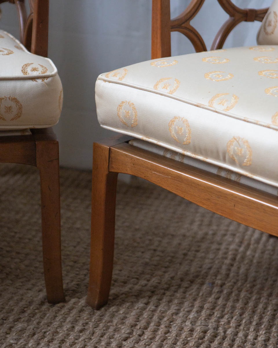 Fruitwood Lounge Chairs - A Pair - Image 14