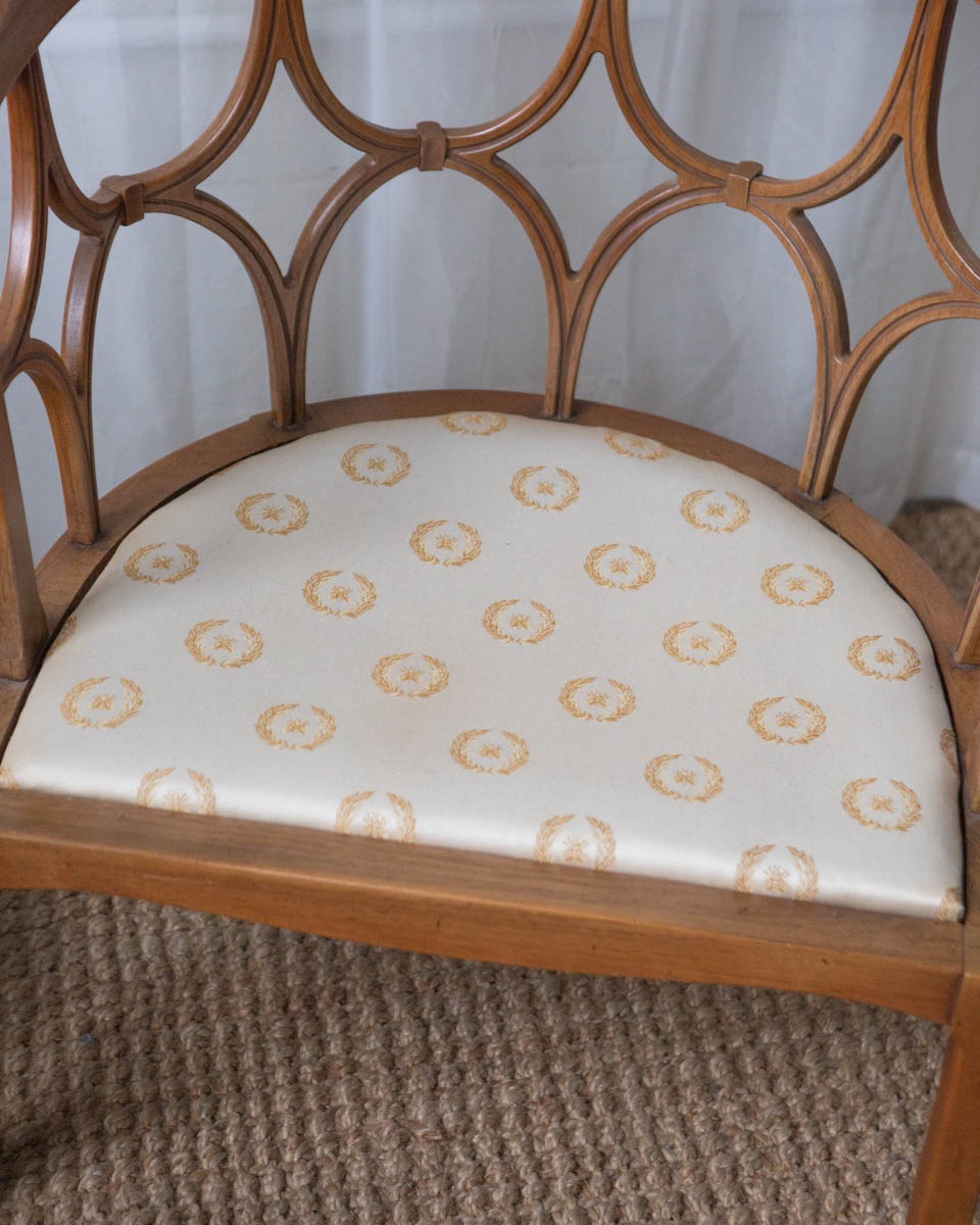 Fruitwood Lounge Chairs - A Pair - Image 10