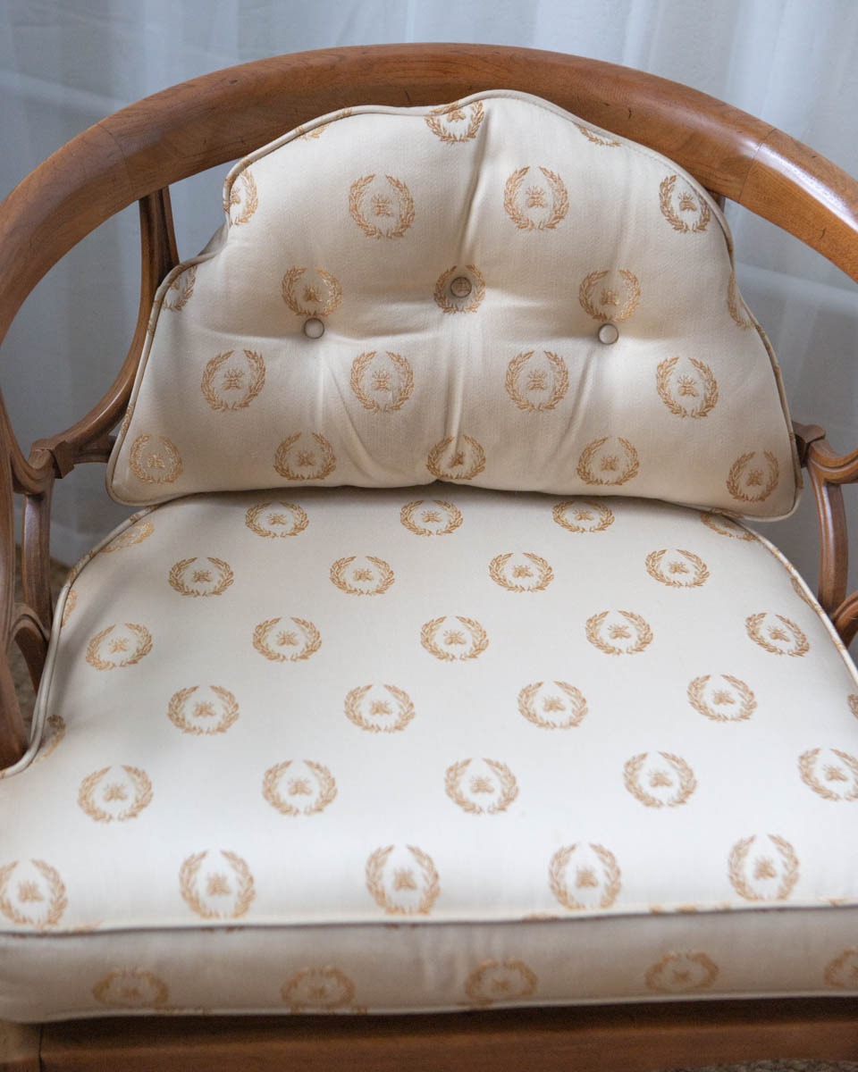 Fruitwood Lounge Chairs - A Pair - Image 15