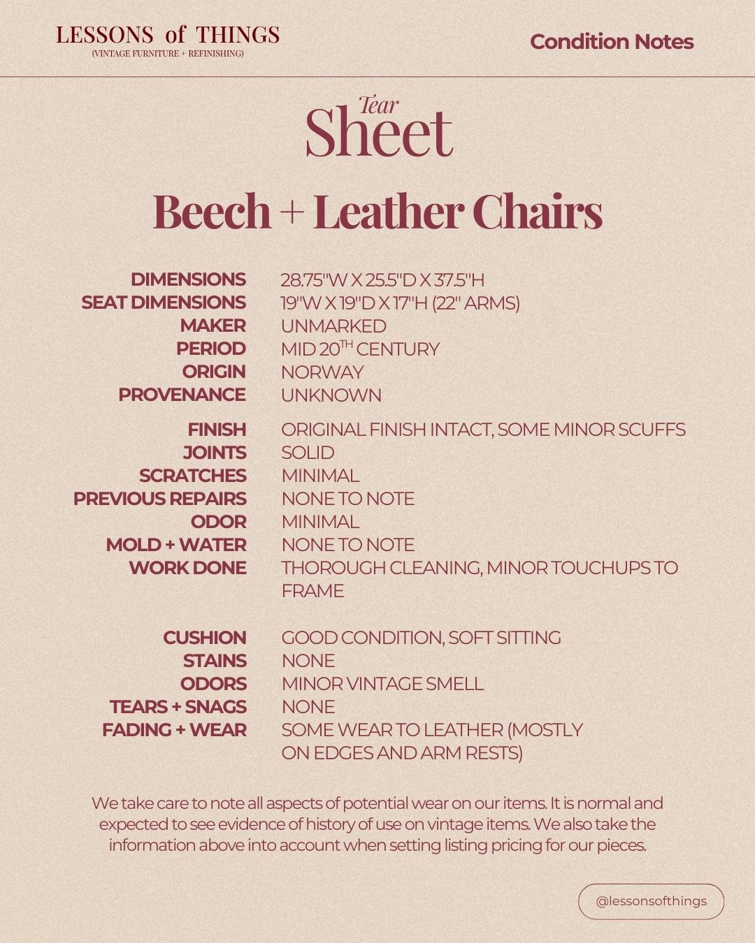 Bentwood Beech and Leather Lounge Chairs - Image 2