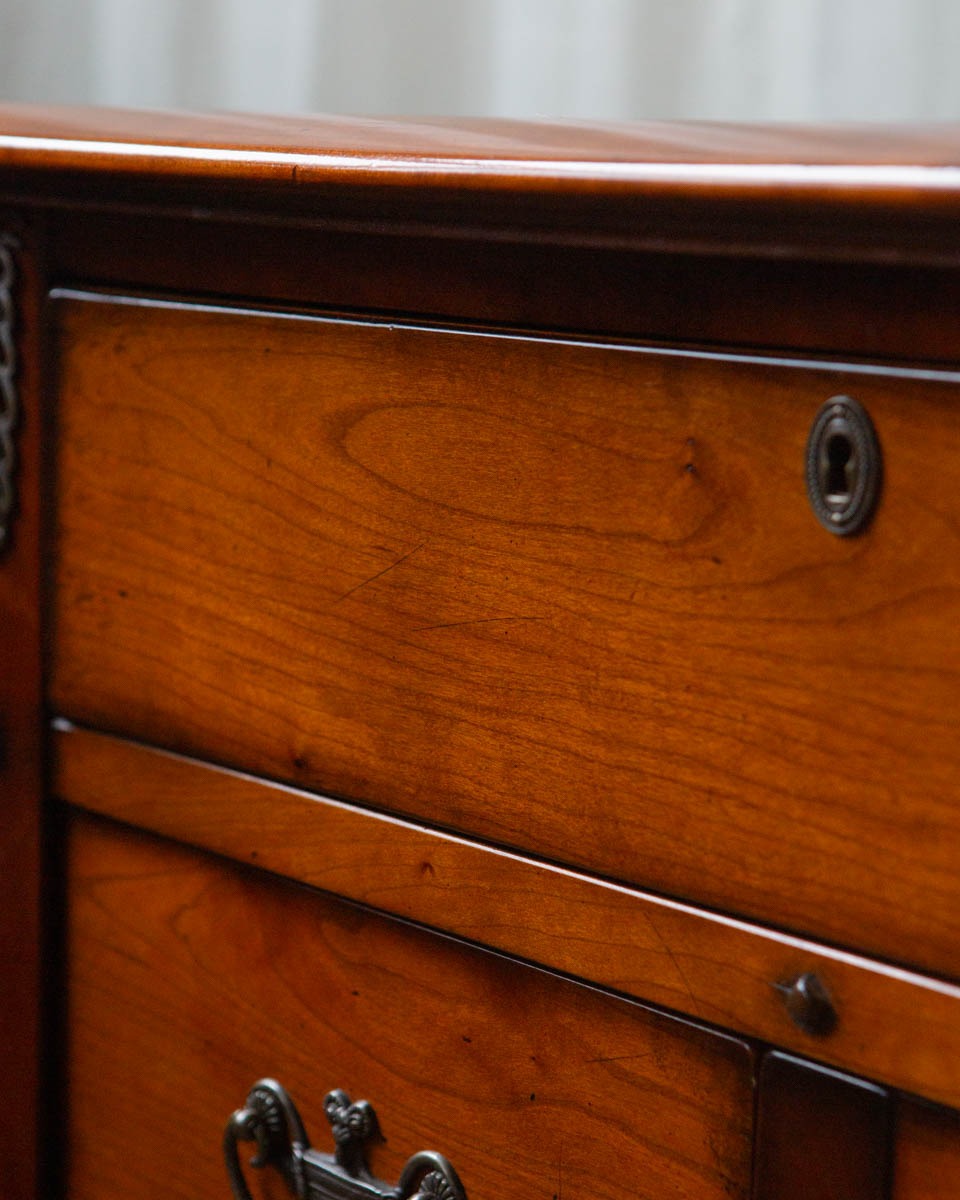 Louis XIV Style Demilune Console Cabinet