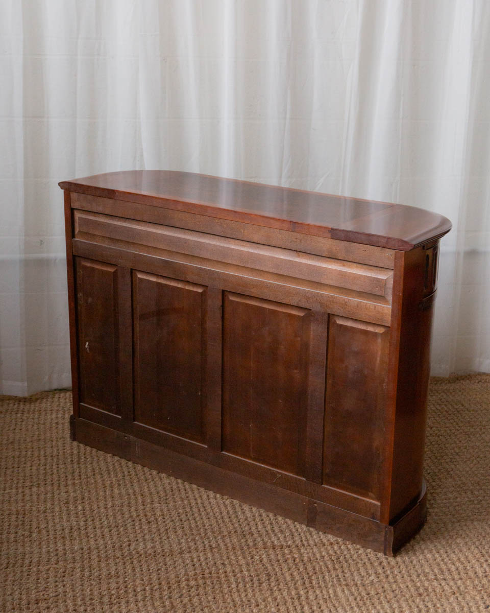 Louis XIV Style Demilune Console Cabinet