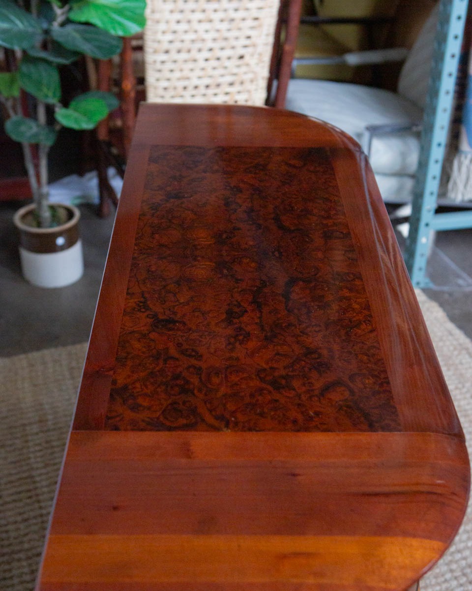 Louis XIV Style Demilune Console Cabinet