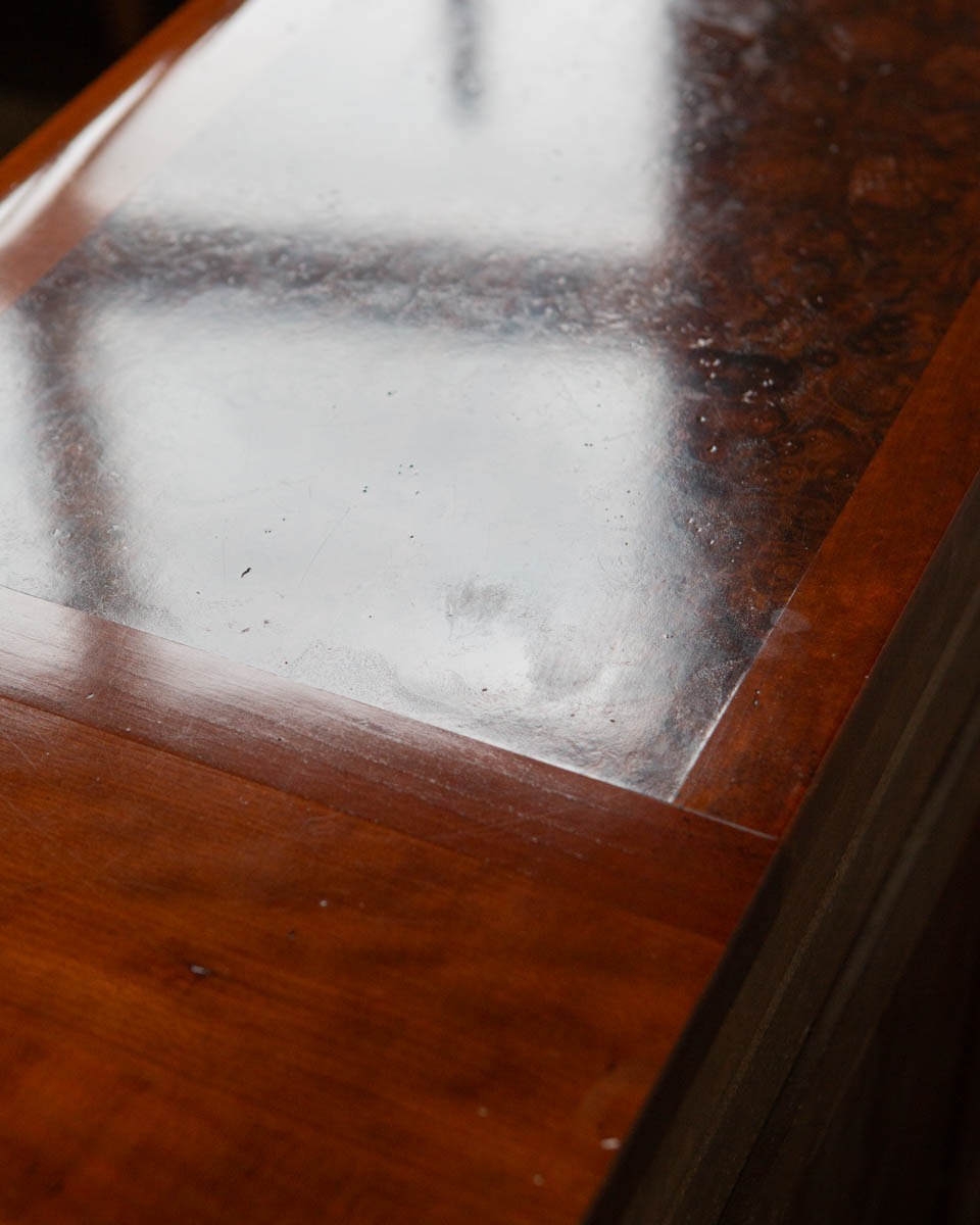 Louis XIV Style Demilune Console Cabinet