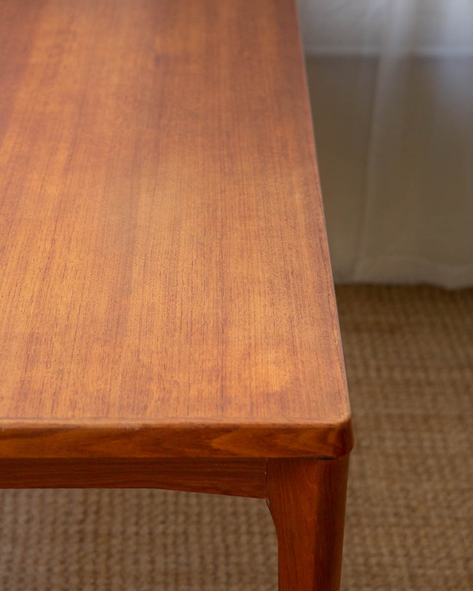 Vintage Danish teak expanding dining table