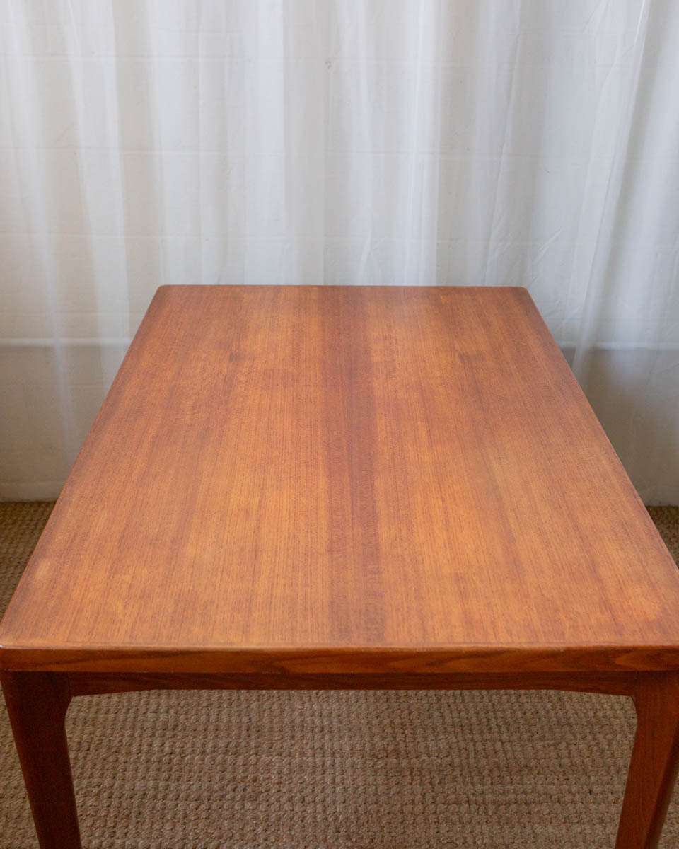 Vintage Danish teak expanding dining table