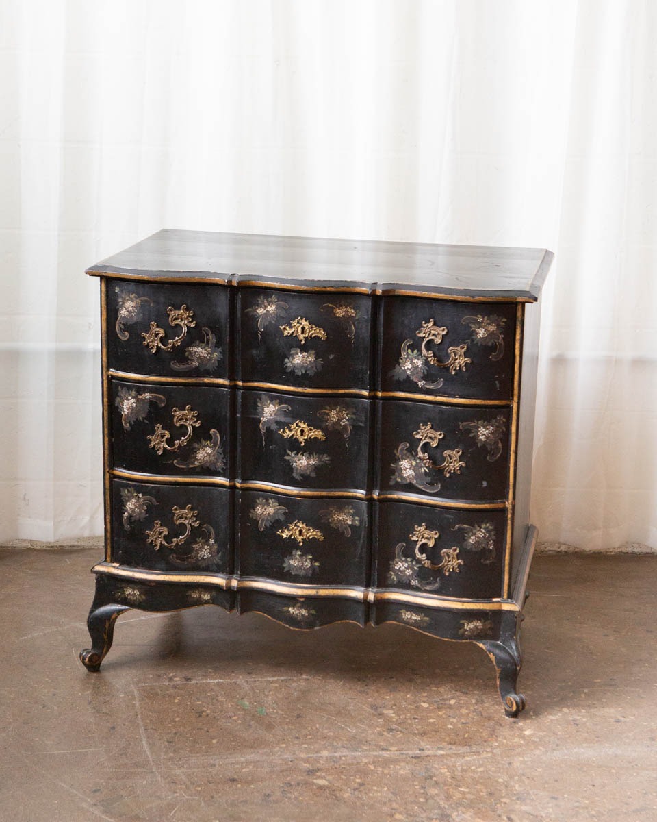 Antique Scandinavian Painted Pine Chest