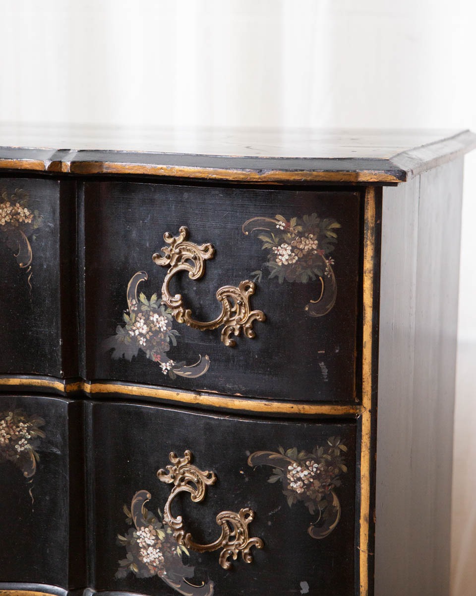 Antique Scandinavian Painted Pine Chest