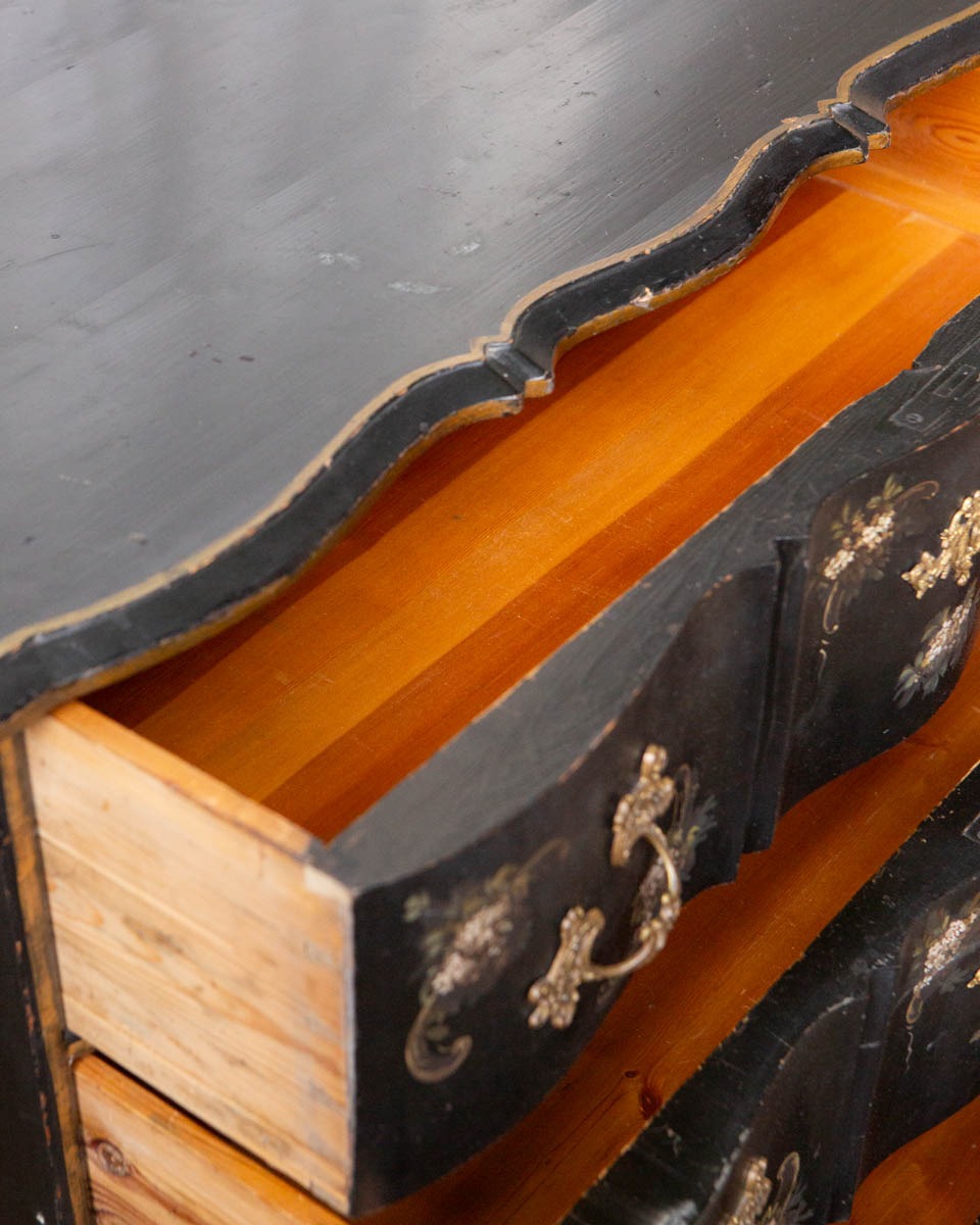 Antique Scandinavian Painted Pine Chest