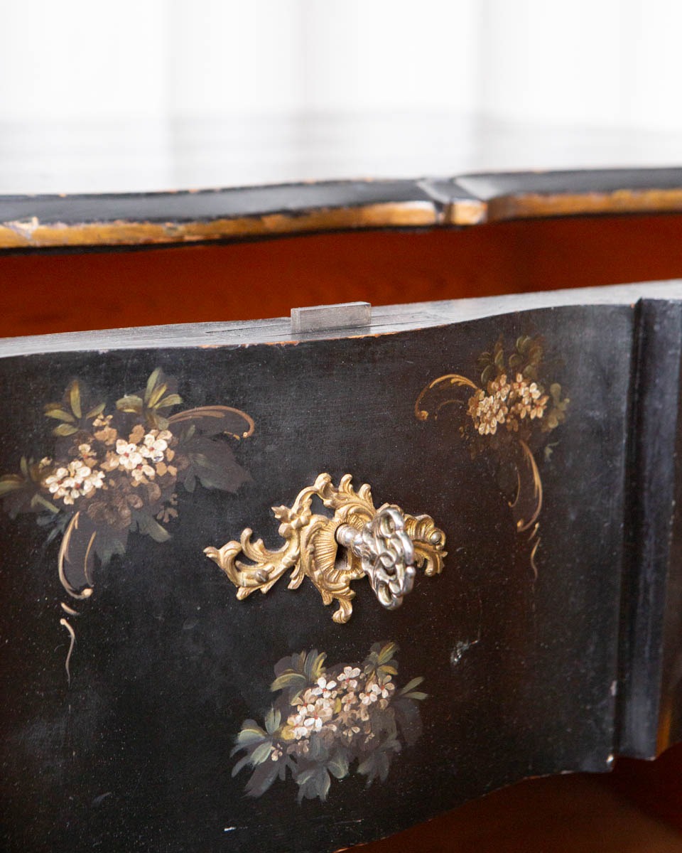 Antique Scandinavian Painted Pine Chest