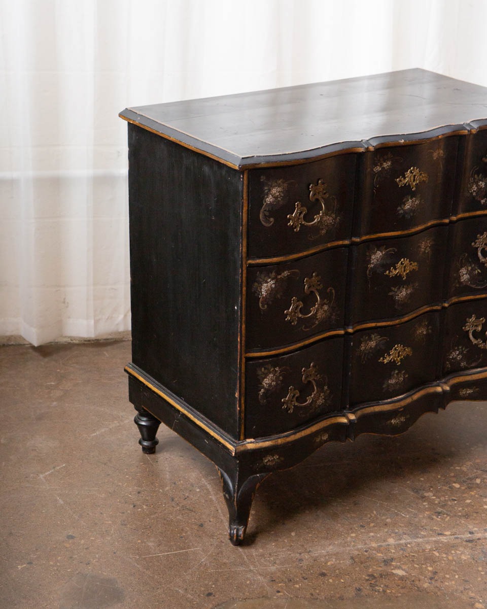 Antique Scandinavian Painted Pine Chest