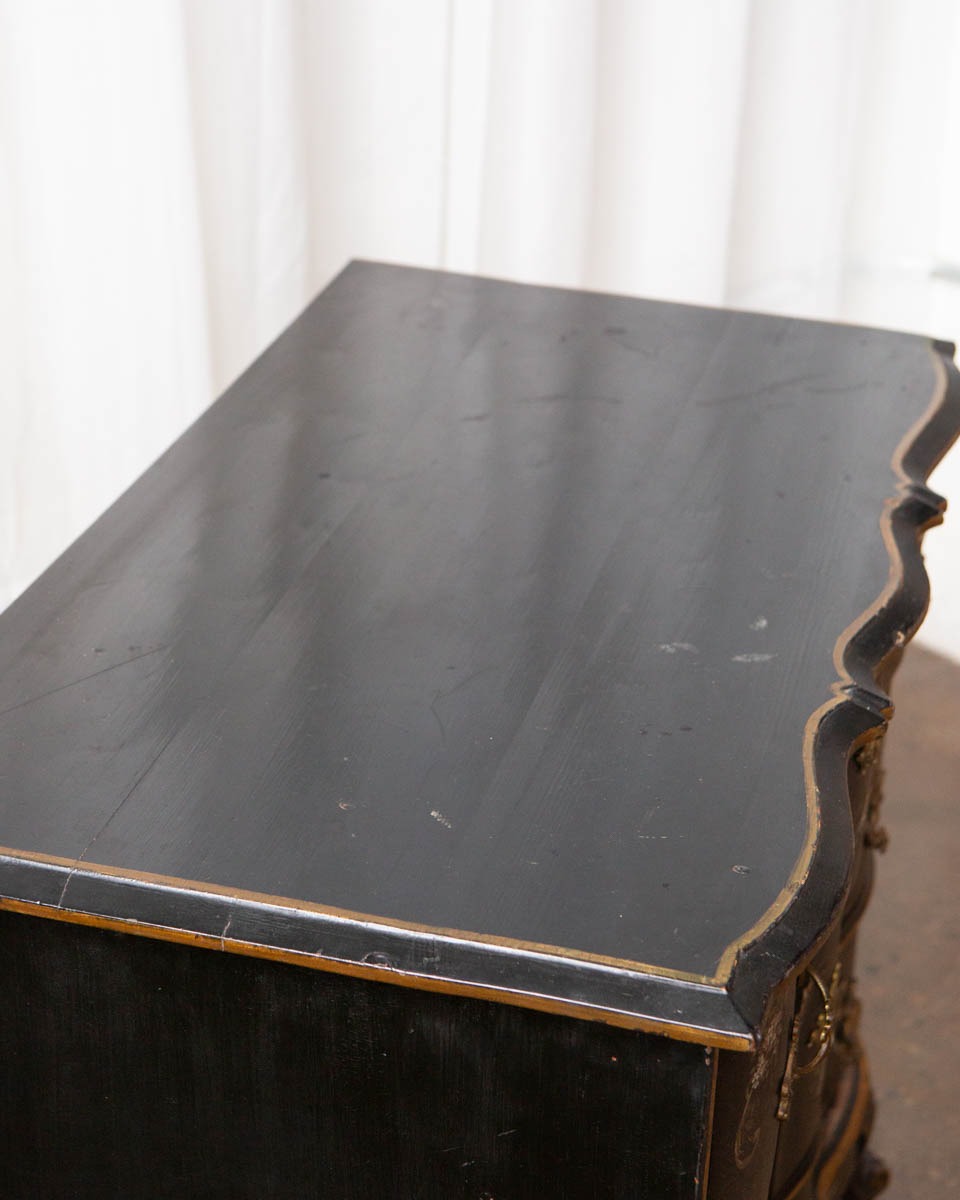 Antique Scandinavian Painted Pine Chest