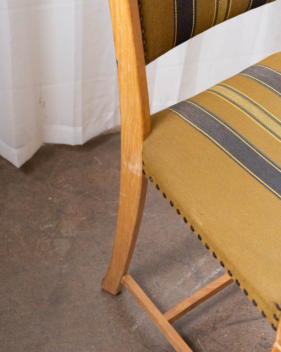 Set of Six Danish Modern Oak Dining Chairs in the Style of Henning Kjærnulf — 1970s