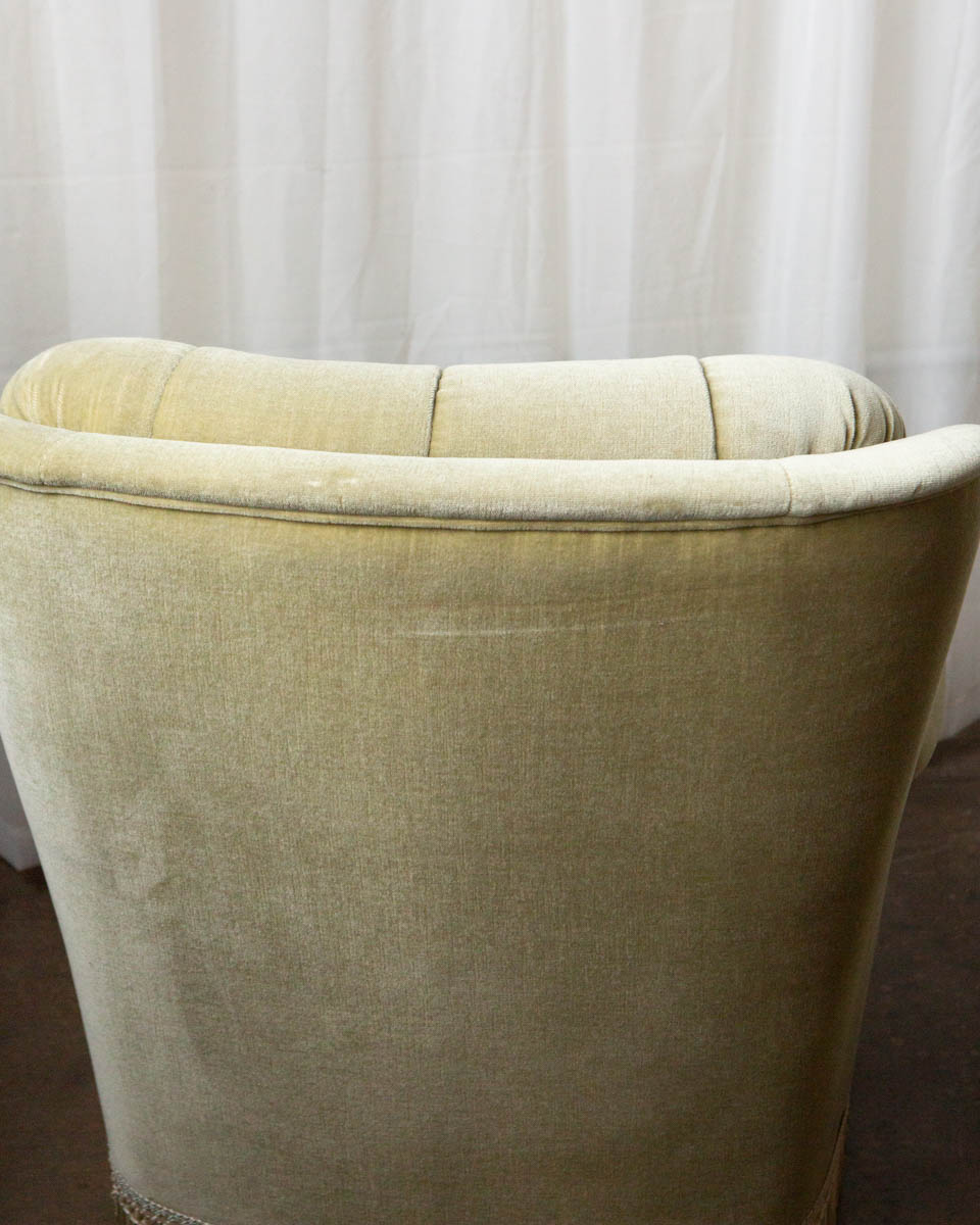 Pair of Danish Mid-Century Velour Lounge Chairs — 1970s