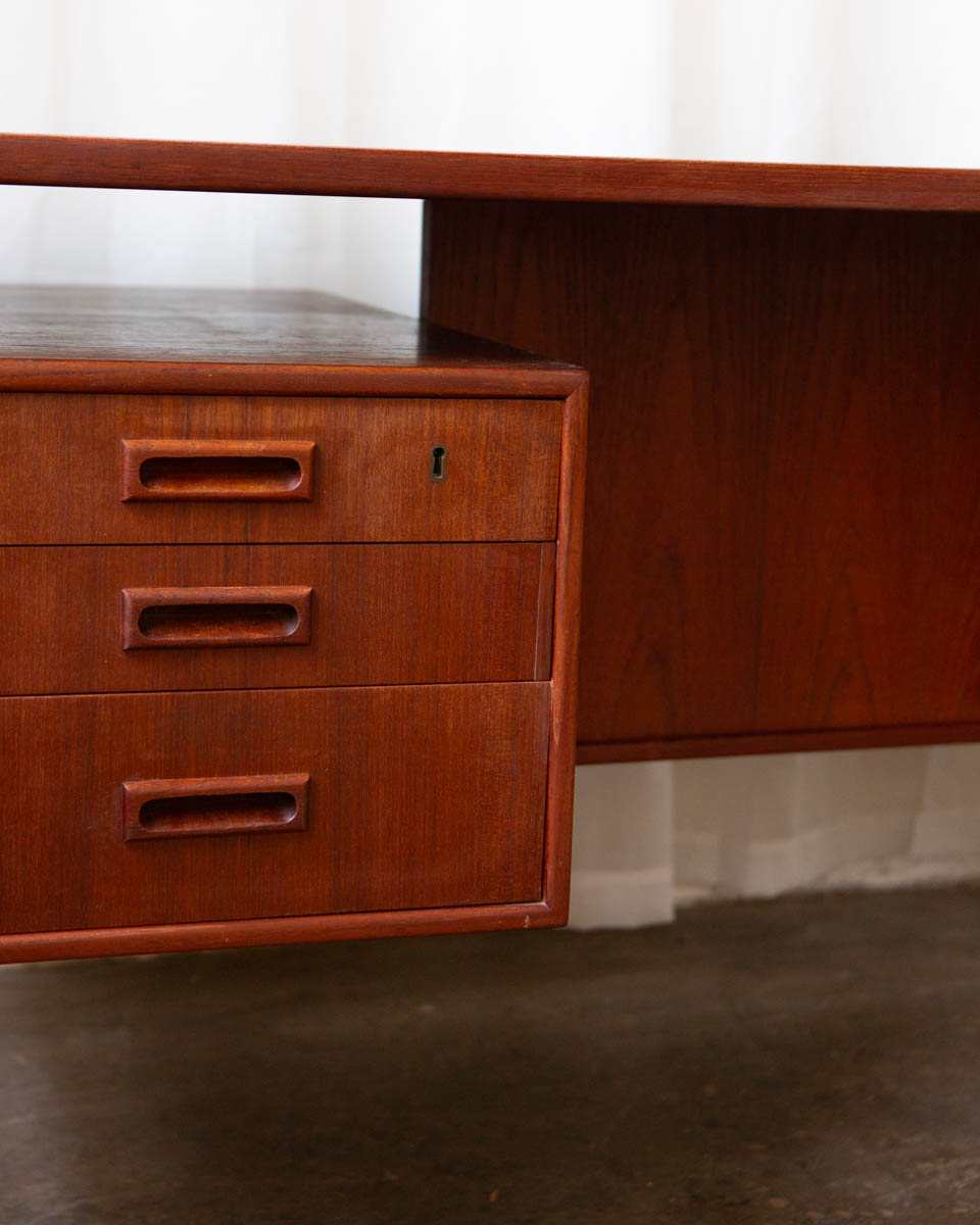 HP Hansen Danish Teak Writing Desk — 1960s