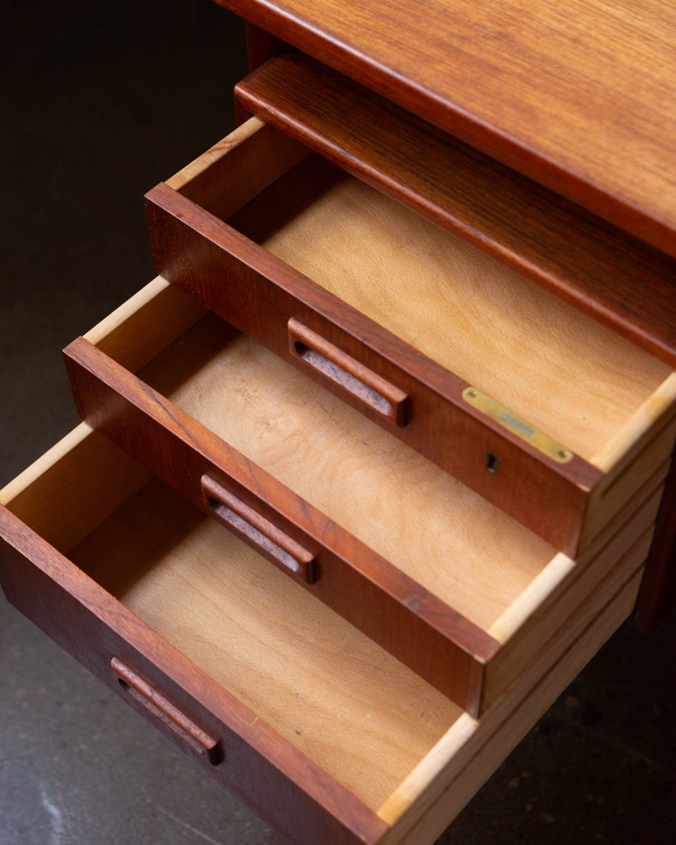 HP Hansen Danish Teak Writing Desk — 1960s
