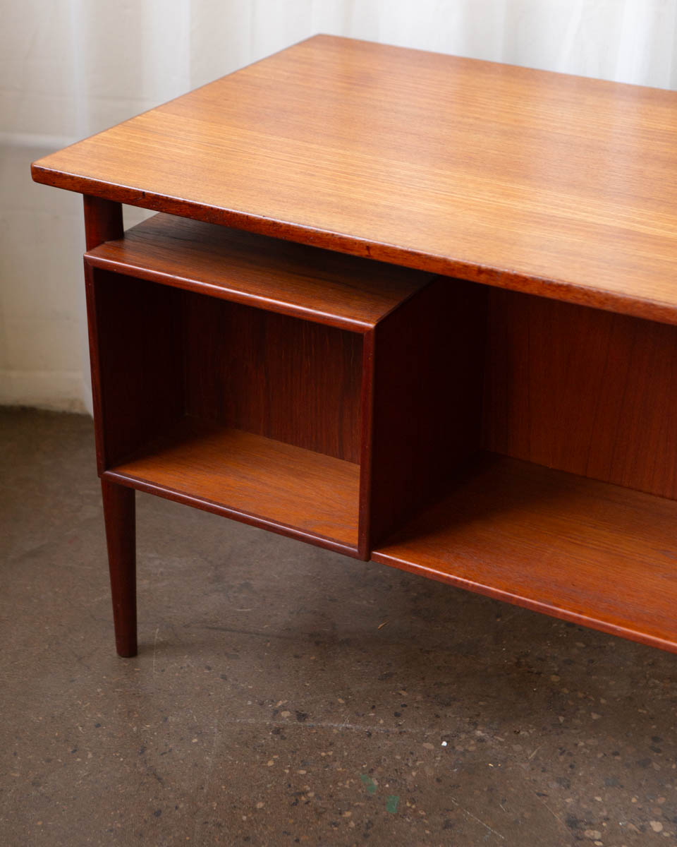 HP Hansen Danish Teak Writing Desk — 1960s