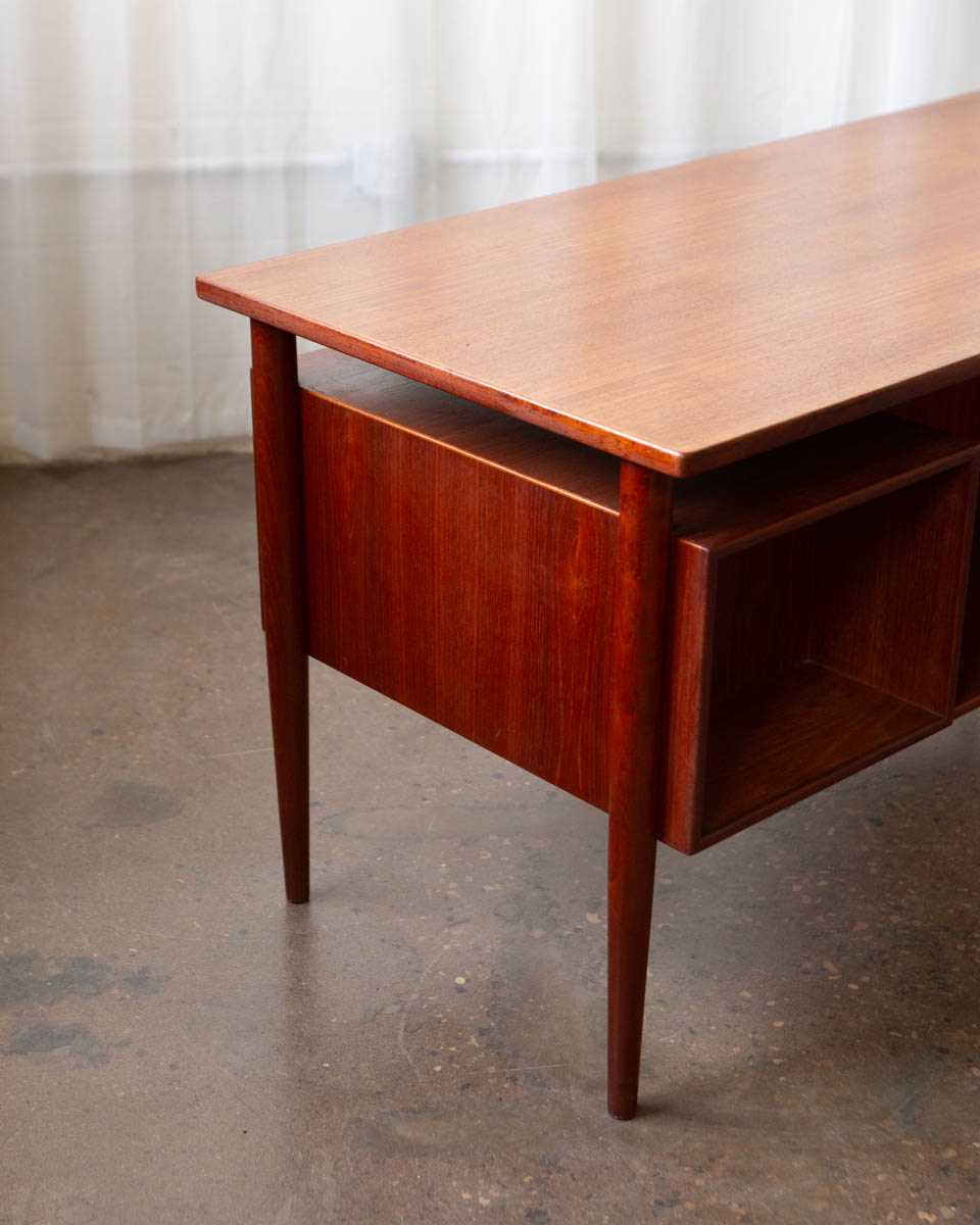 HP Hansen Danish Teak Writing Desk — 1960s