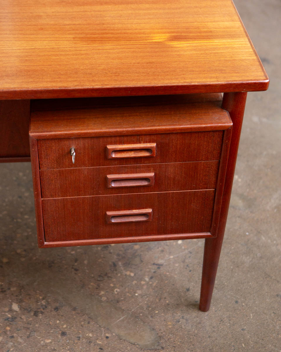 HP Hansen Danish Teak Writing Desk — 1960s