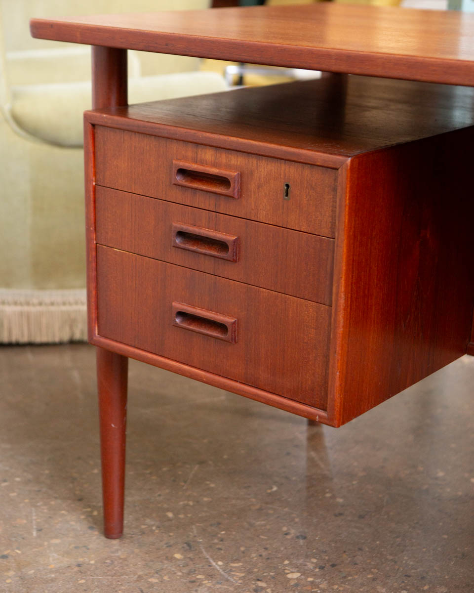 HP Hansen Danish Teak Writing Desk — 1960s