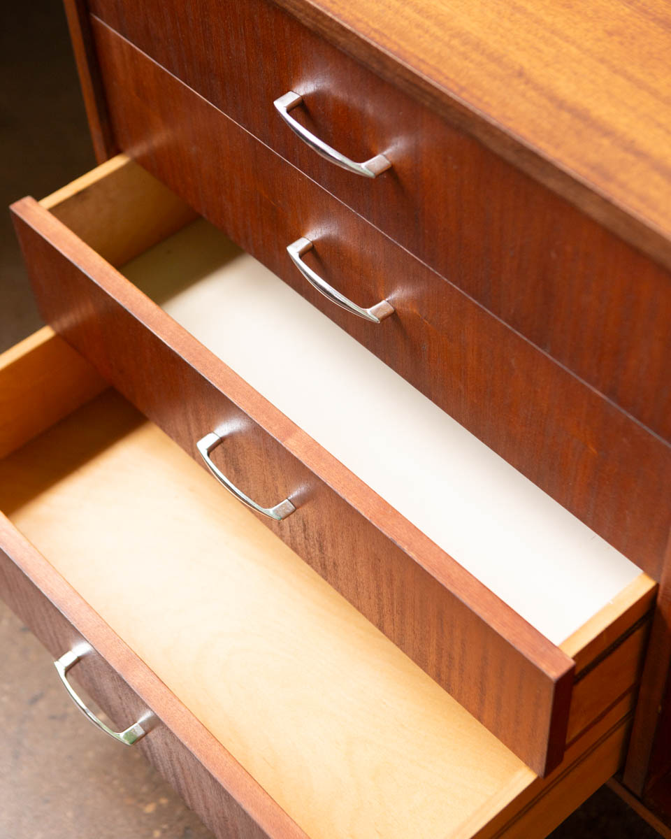 Polish Mid-Century Mahogany Credenza — 1970s