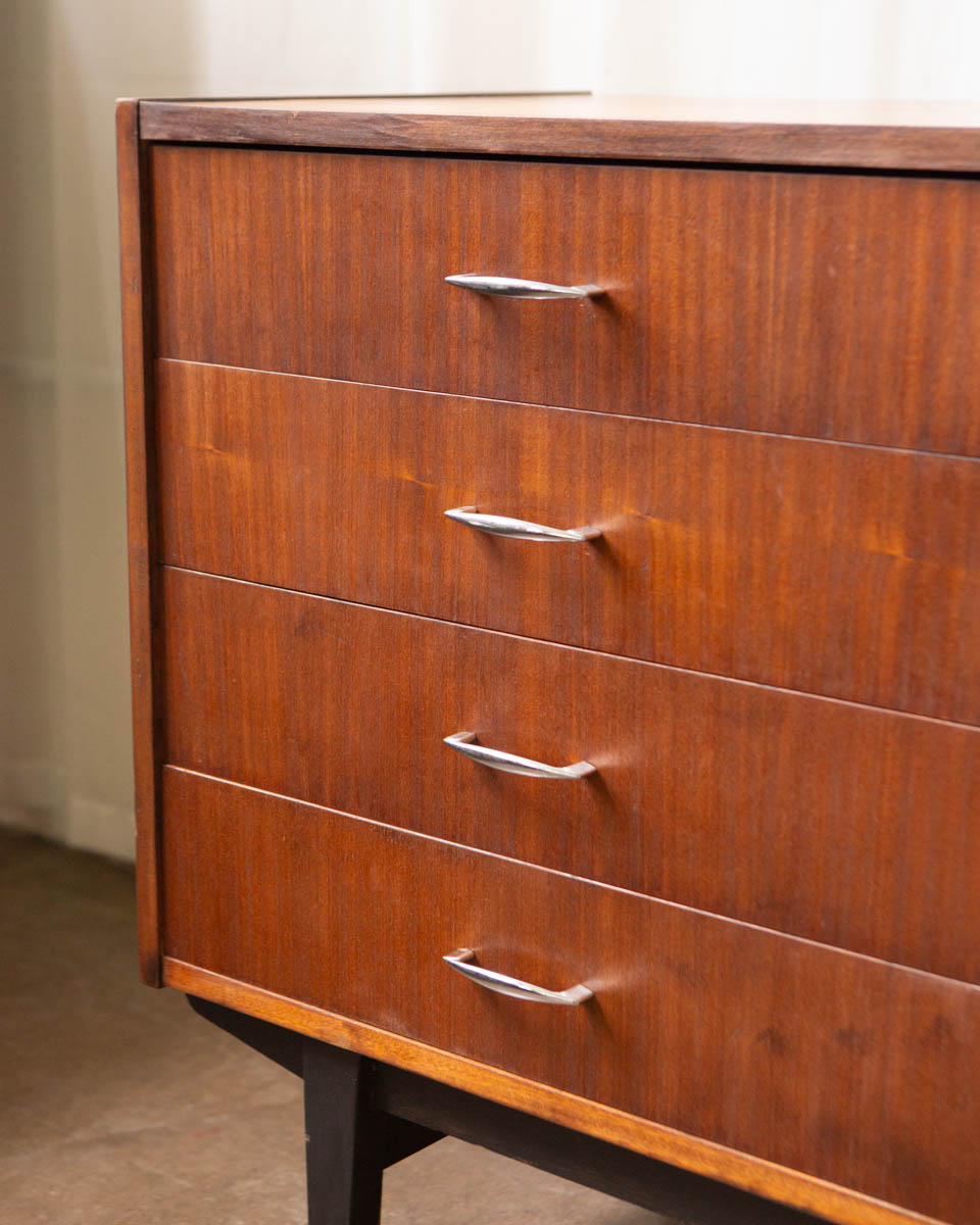 Polish Mid-Century Mahogany Credenza — 1970s