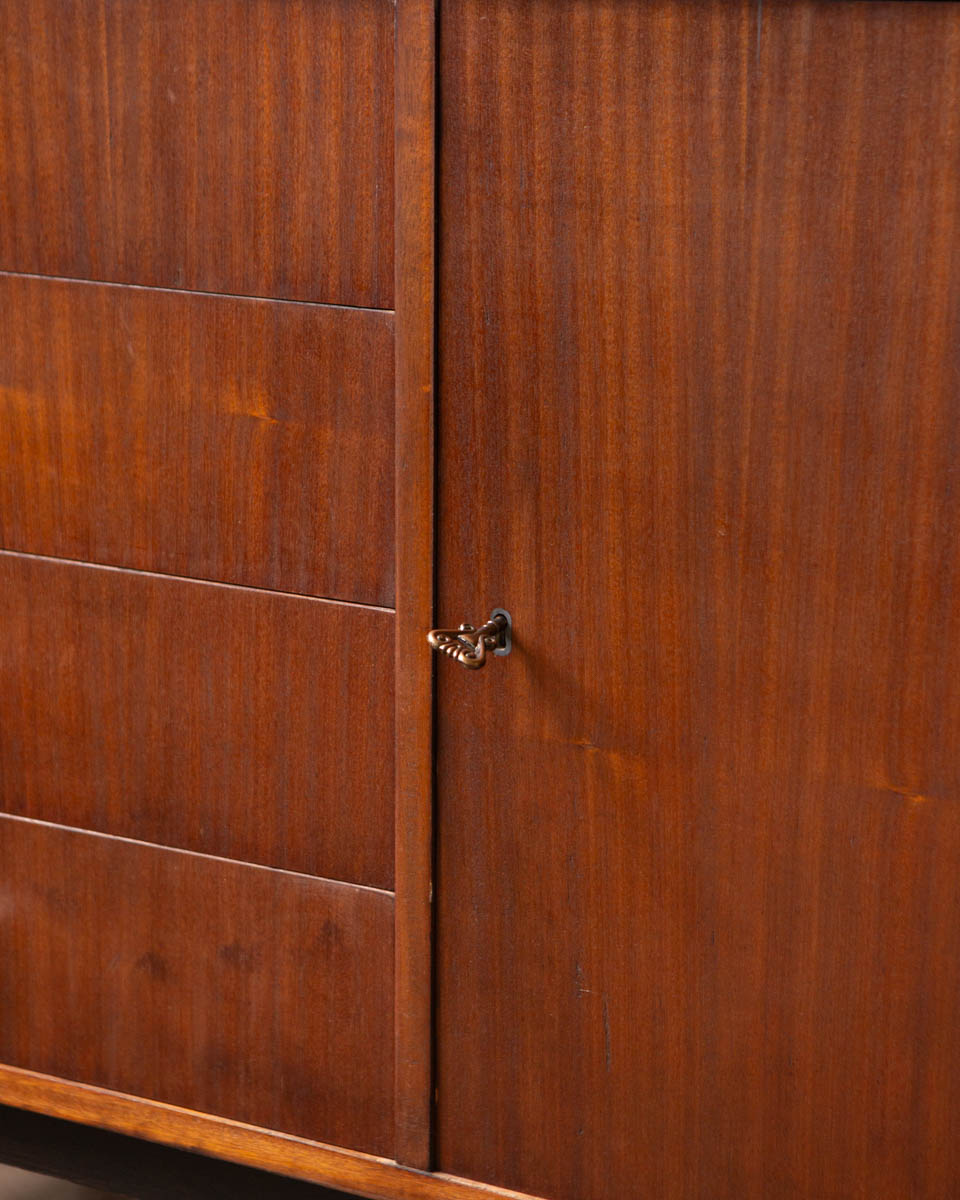 Polish Mid-Century Mahogany Credenza — 1970s