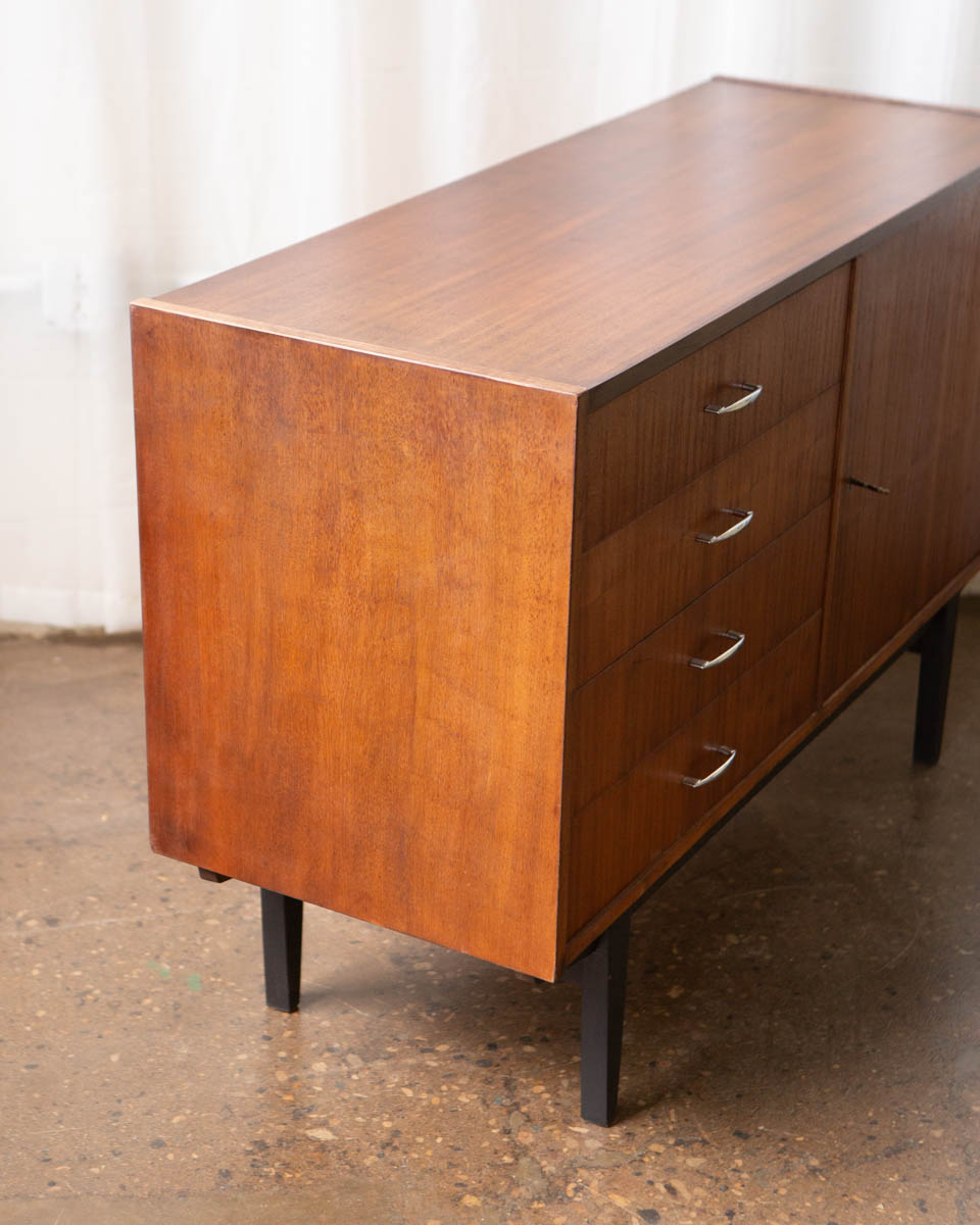 Polish Mid-Century Mahogany Credenza — 1970s