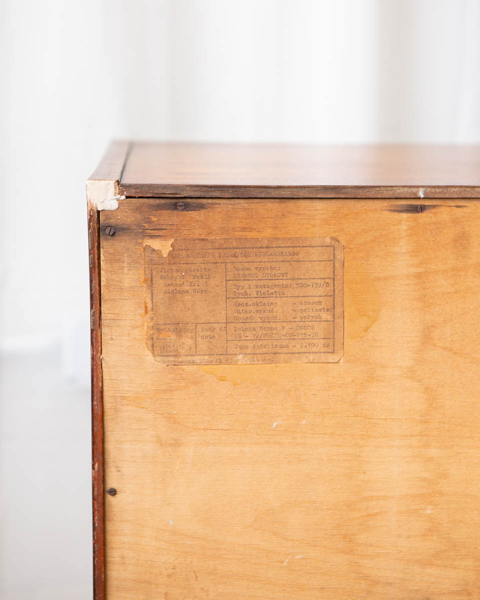 Polish Mid-Century Mahogany Credenza — 1970s