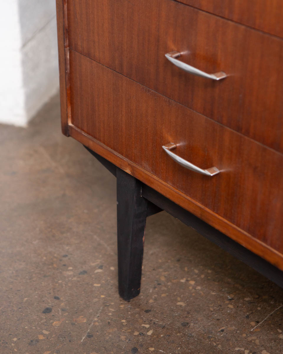 Polish Mid-Century Mahogany Credenza — 1970s