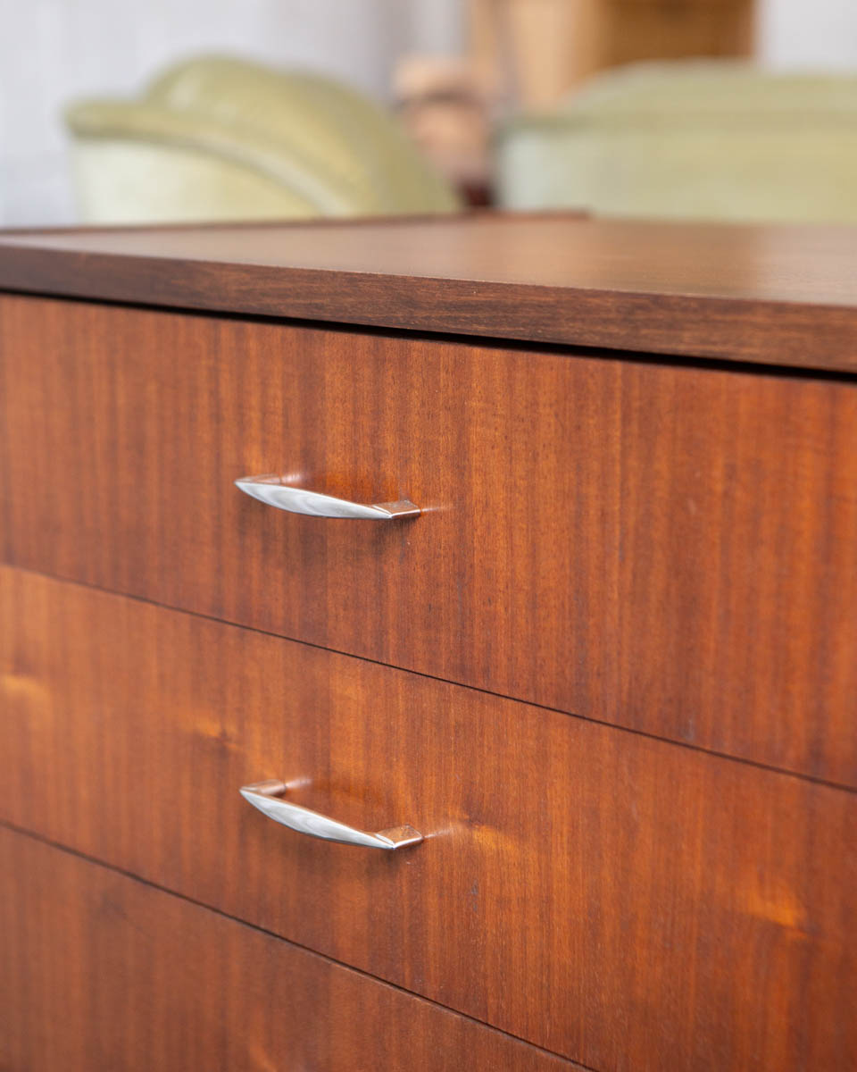 Polish Mid-Century Mahogany Credenza — 1970s