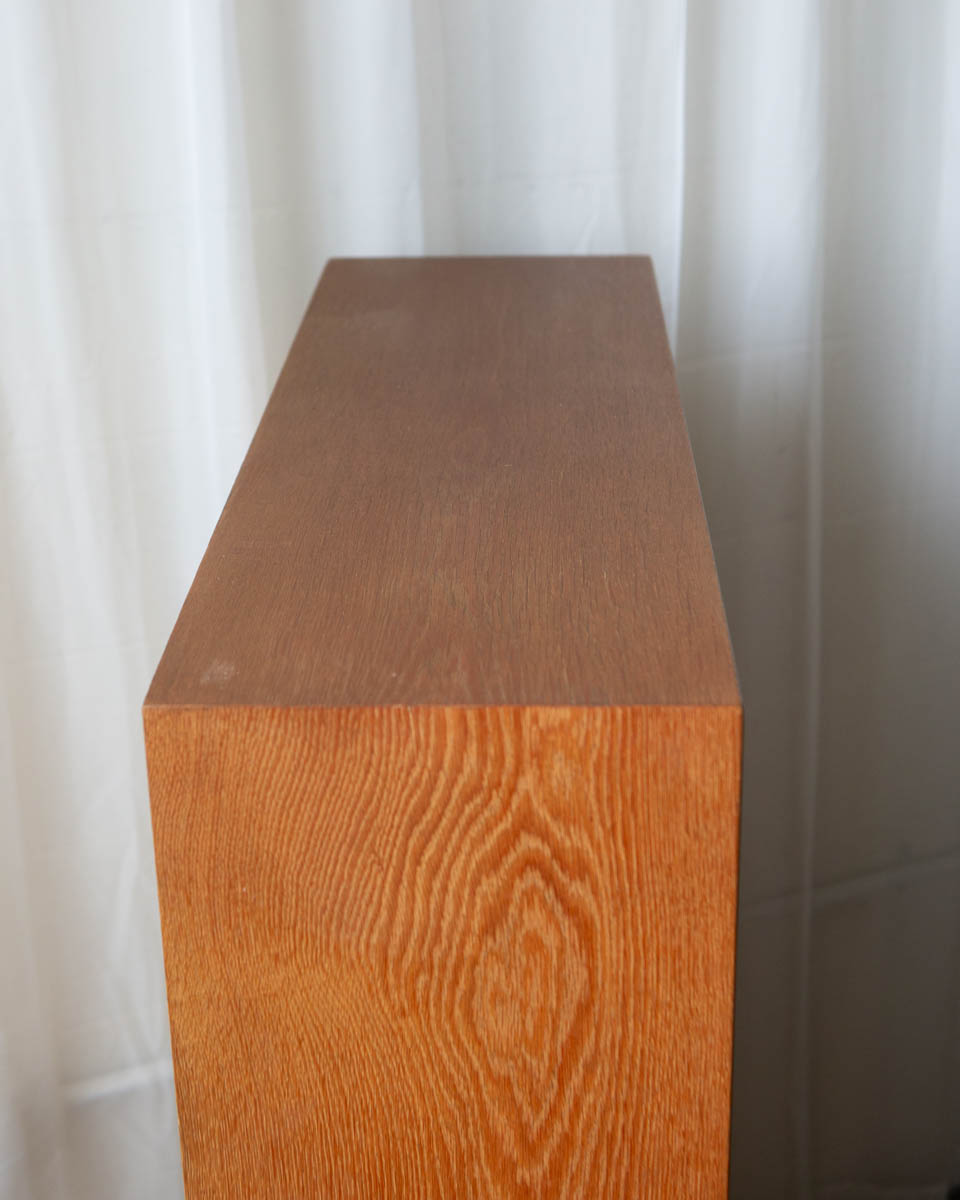 Danish Oak Bookcase Cabinet