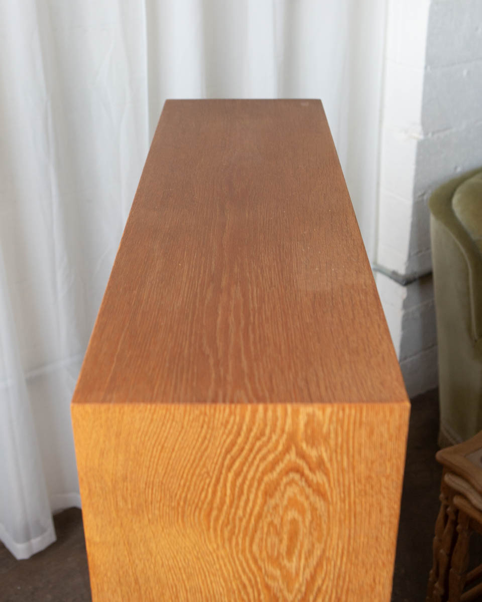 Danish Oak Bookcase Cabinet