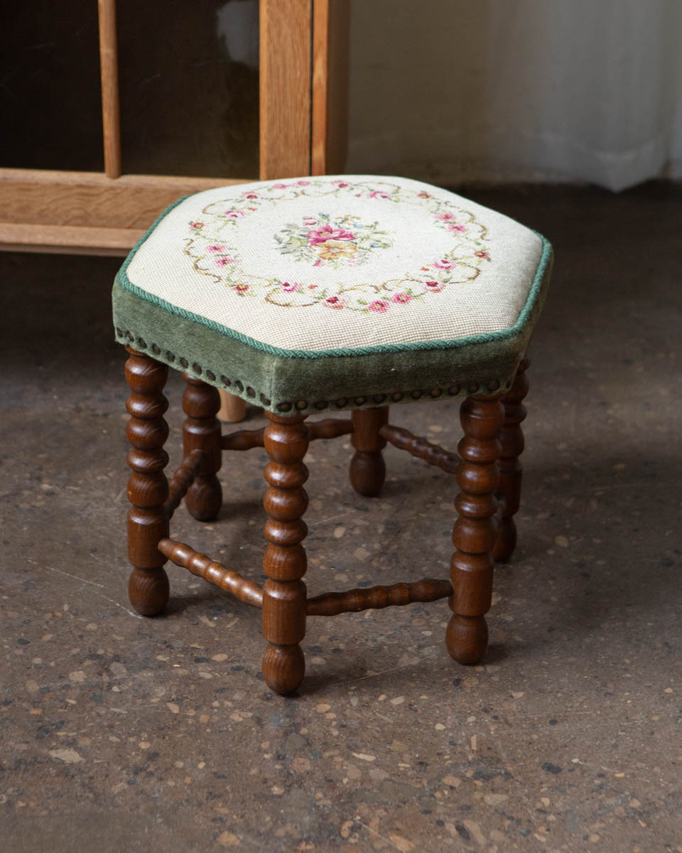 Scandinavian Oak Stool — 1950s