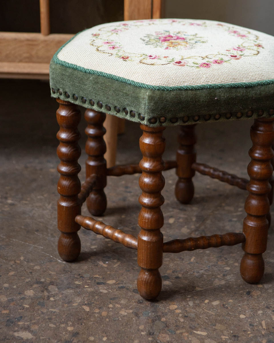 Scandinavian Oak Stool — 1950s