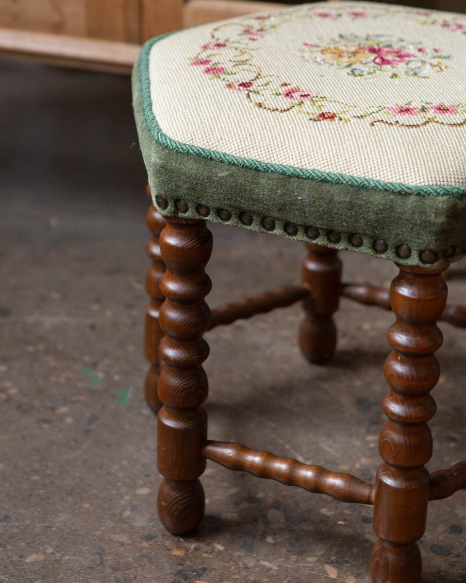 Scandinavian Oak Stool — 1950s