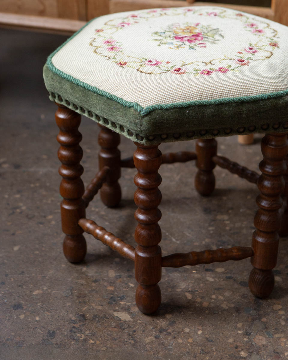 Scandinavian Oak Stool — 1950s