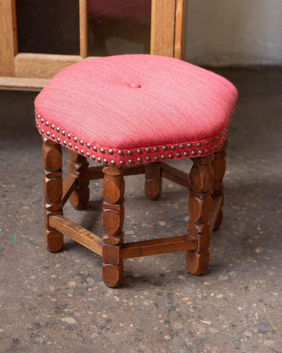 Scandinavian Oak Stool — 1950s
