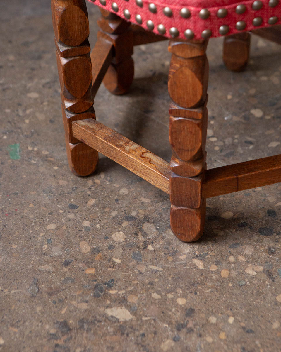 Scandinavian Oak Stool — 1950s