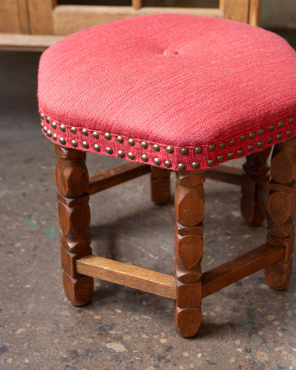 Scandinavian Oak Stool — 1950s